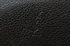 Saint Laurent Yves YSL Key Case Vintage Leather Black Gold Key Holder — view 7