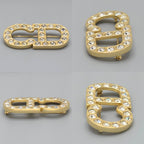 Dior CD Crystal Brooch Gold — view 4