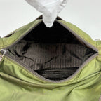 Prada Shoulder Bag Khaki Nylon Green Beige Brown — view 8