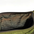 Prada Shoulder Bag Khaki Nylon Green Beige Brown — view 7