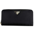 Prada Zip Around Wallet Nylon Nero