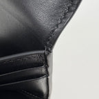 Celine Triomphe Trifold Wallet Leather Black — view 5