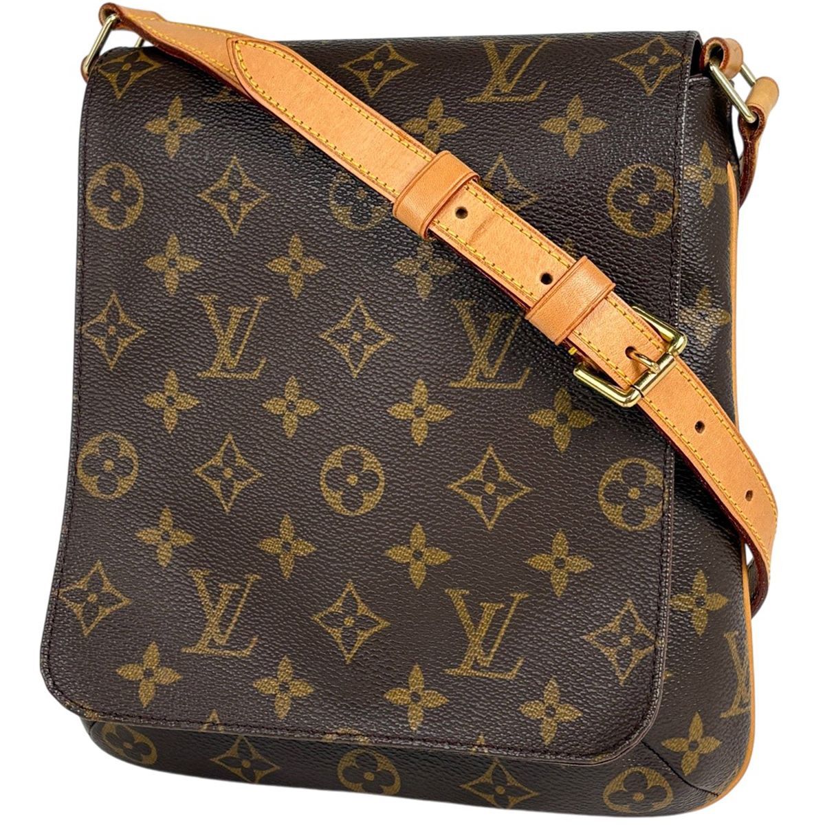Louis Vuitton Musette Salsa Short Shoulder Bag Monogram Brown