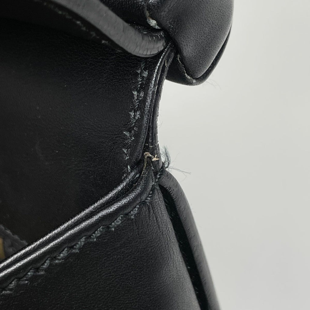 Gucci Logo Handbag Leather Black — view 7