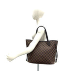 Louis Vuitton Neverfull MM Damier Leather Tote Brown — view 2