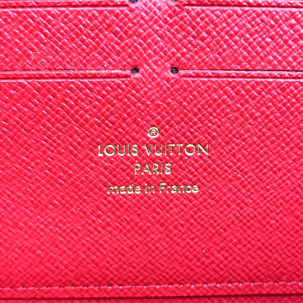 Louis Vuitton Zippy Wallet Retiro Monogram Cerise Leather Brown Red Round Gold — view 4