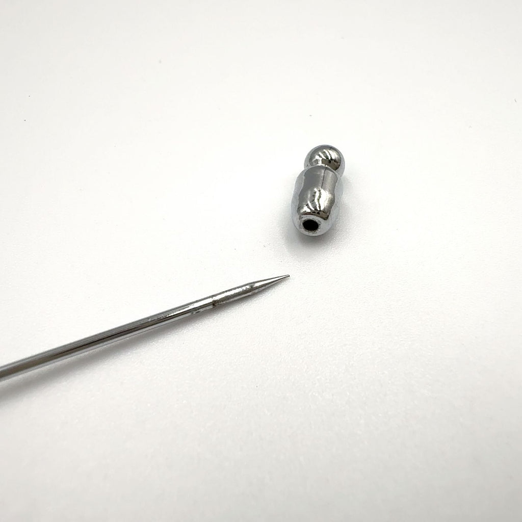 Hermes Series Metal Silver Pin Brooch — view 7