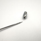 Hermes Series Metal Silver Pin Brooch — view 7