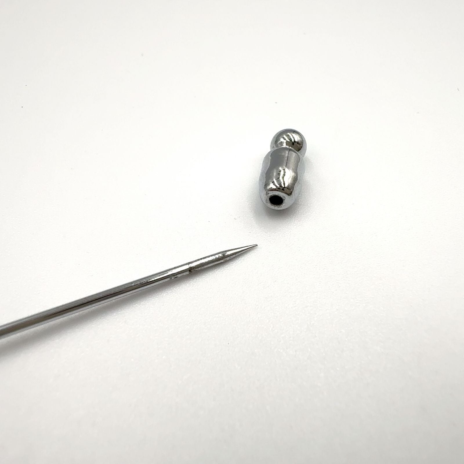 Hermes Series Metal Silver Pin Brooch — view 7