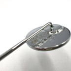 Hermes Series Metal Silver Pin Brooch — view 5