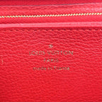 Louis Vuitton Zippy Wallet Monogram Empreinte Orian Leather Red Round Gold — view 4