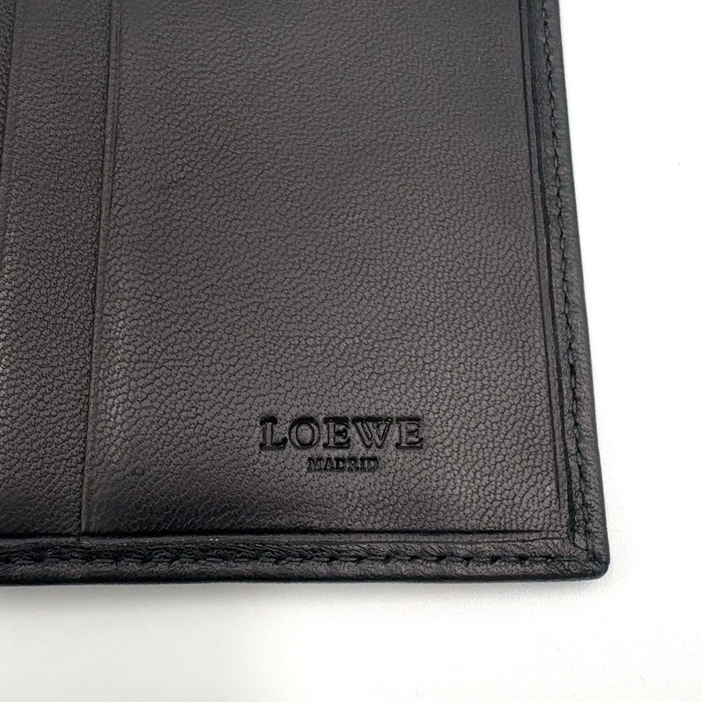 Loewe Bifold Card Case Leather Black Wallet — view 4