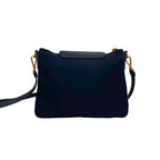 Prada Triangle Logo Nylon Saffiano Leather Mini Shoulder Bag Pochette Crossbody — view 3