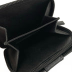 Prada Bifold Wallet Black Zip Around Leather — view 4
