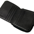 Prada Bifold Wallet Black Zip Around Leather — view 3