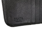 Prada Bifold Wallet Black Zip Around Leather — view 5