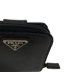 Prada Bifold Wallet Black Zip Around Leather — view 6