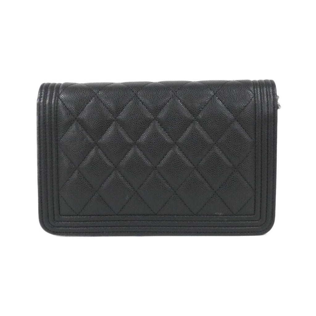 Chanel Line Chain Shoulder Bag Black — view 2