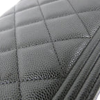 Chanel Line Chain Shoulder Bag Black — view 5