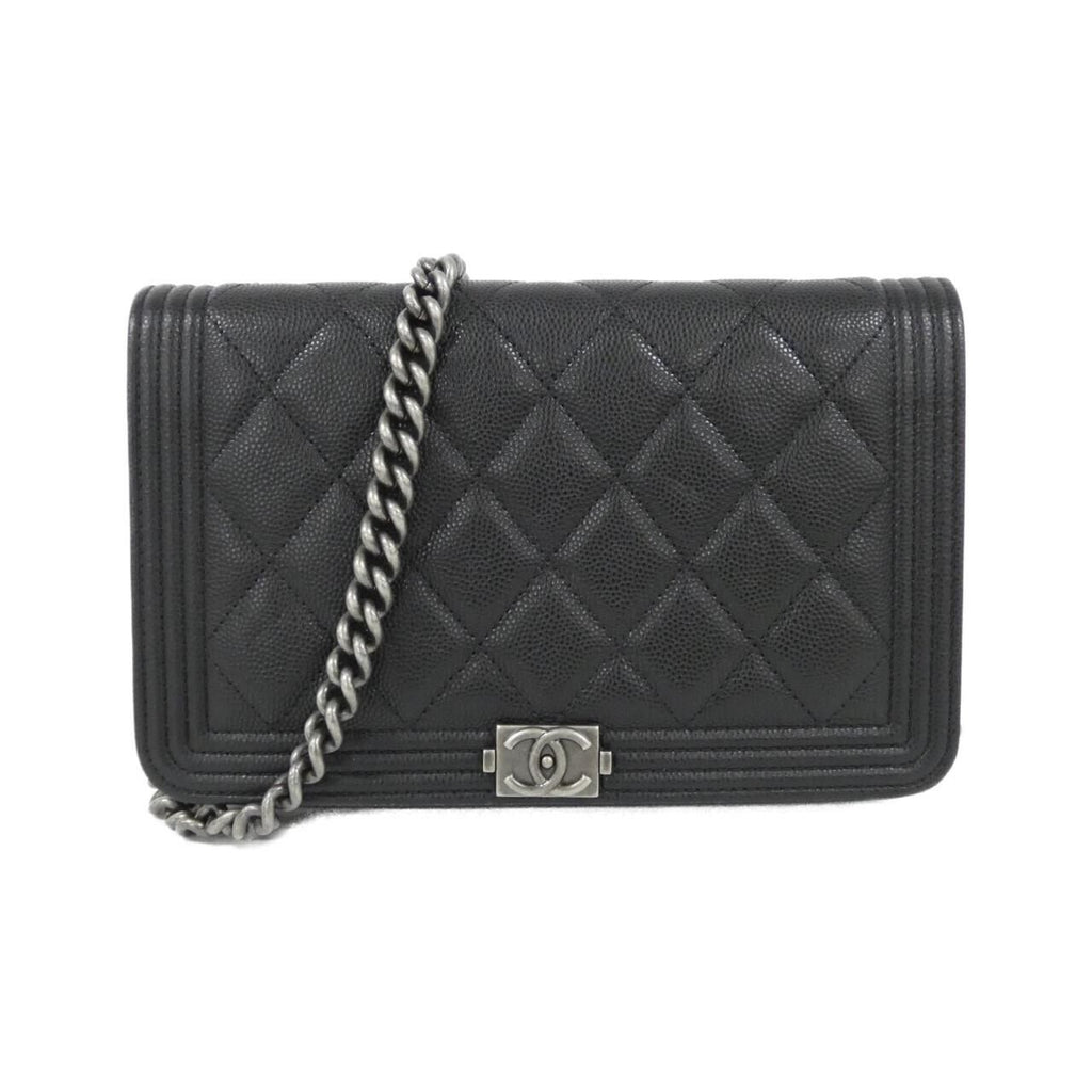 Chanel Line Chain Shoulder Bag Black