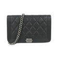 Chanel Line Chain Shoulder Bag Black