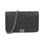 Chanel Line Chain Shoulder Bag Black