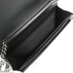 Chanel Line Chain Shoulder Bag Black — view 9