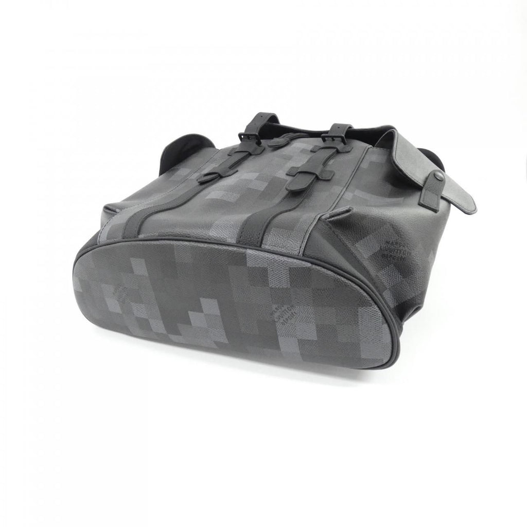 Louis Vuitton Damoflage Black Christopher MM Backpack — view 3