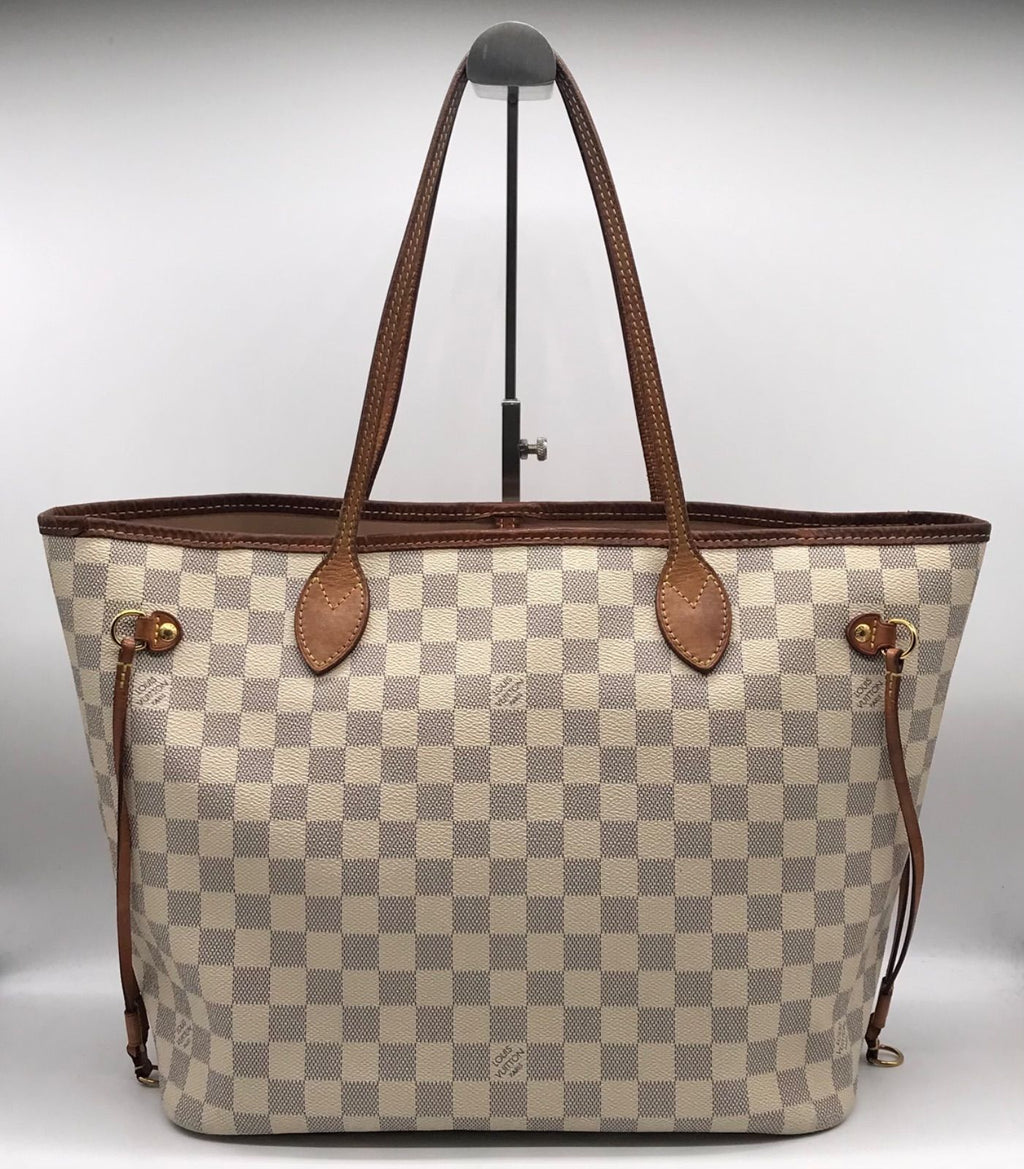 Louis Vuitton Damier Azur Neverfull MM Tote Price Negotiation Welcome — view 2