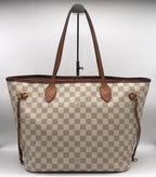 Louis Vuitton Damier Azur Neverfull MM Tote Price Negotiation Welcome — view 2