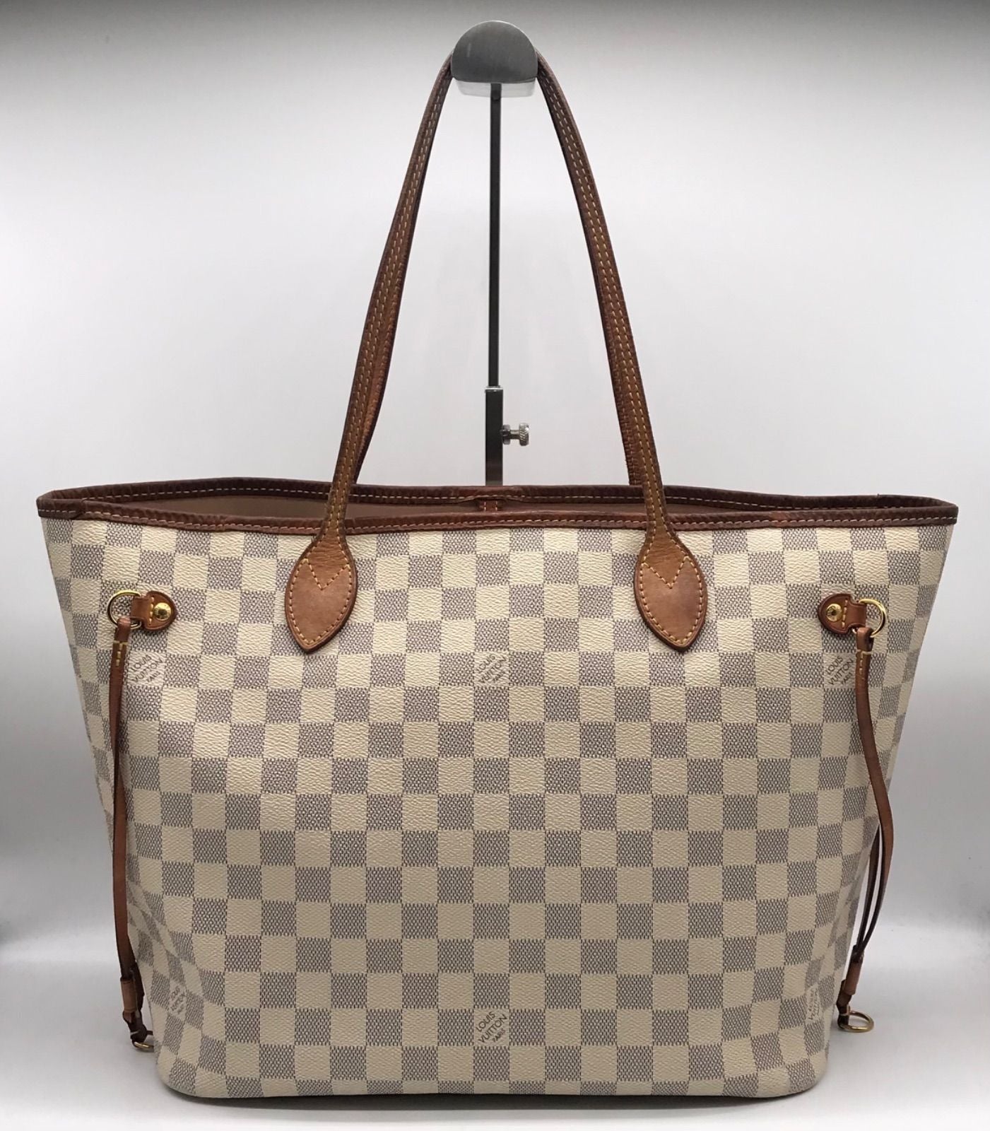 Louis Vuitton Damier Azur Neverfull MM Tote Price Negotiation Welcome — view 2