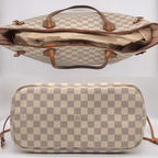 Louis Vuitton Damier Azur Neverfull MM Tote Price Negotiation Welcome — view 4
