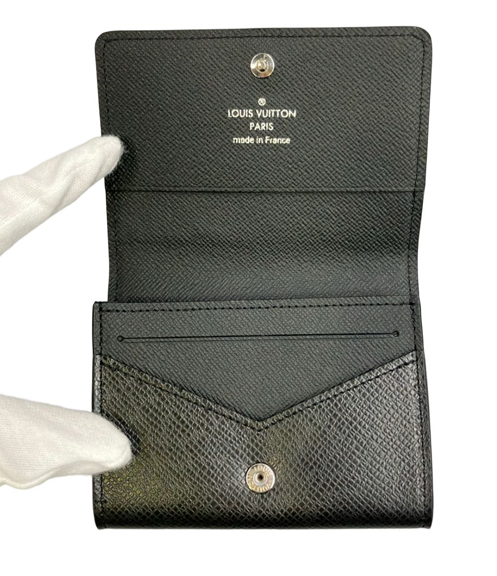 Louis Vuitton Card Case Business Holder Envelope Carte de Visite NM Taiga — view 5