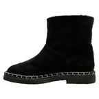 Chanel Short Boots 36 C Black Chain Shearling — view 3