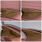 Chanel Wallet Trifold Caviar Leather Coco Button CC Logo Pink — view 7