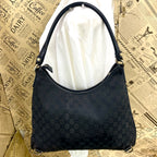Gucci Abbey Shoulder Bag GG Canvas Black — view 2