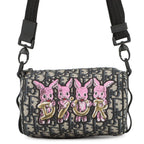Dior Shoulder Bag Oblique Cravit Kids Mini Lola Black