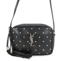Saint Laurent Paris Shoulder Bag Star le Leather Black