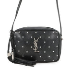 Saint Laurent Paris Shoulder Bag Star le Leather Black