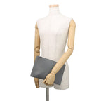 Dior Clutch Leather Gray — view 4