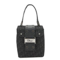 Dior Handbag Oblique Classic Chic Vanity Bag Canvas Trotter Black