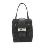 Dior Handbag Oblique Classic Chic Vanity Bag Canvas Trotter Black