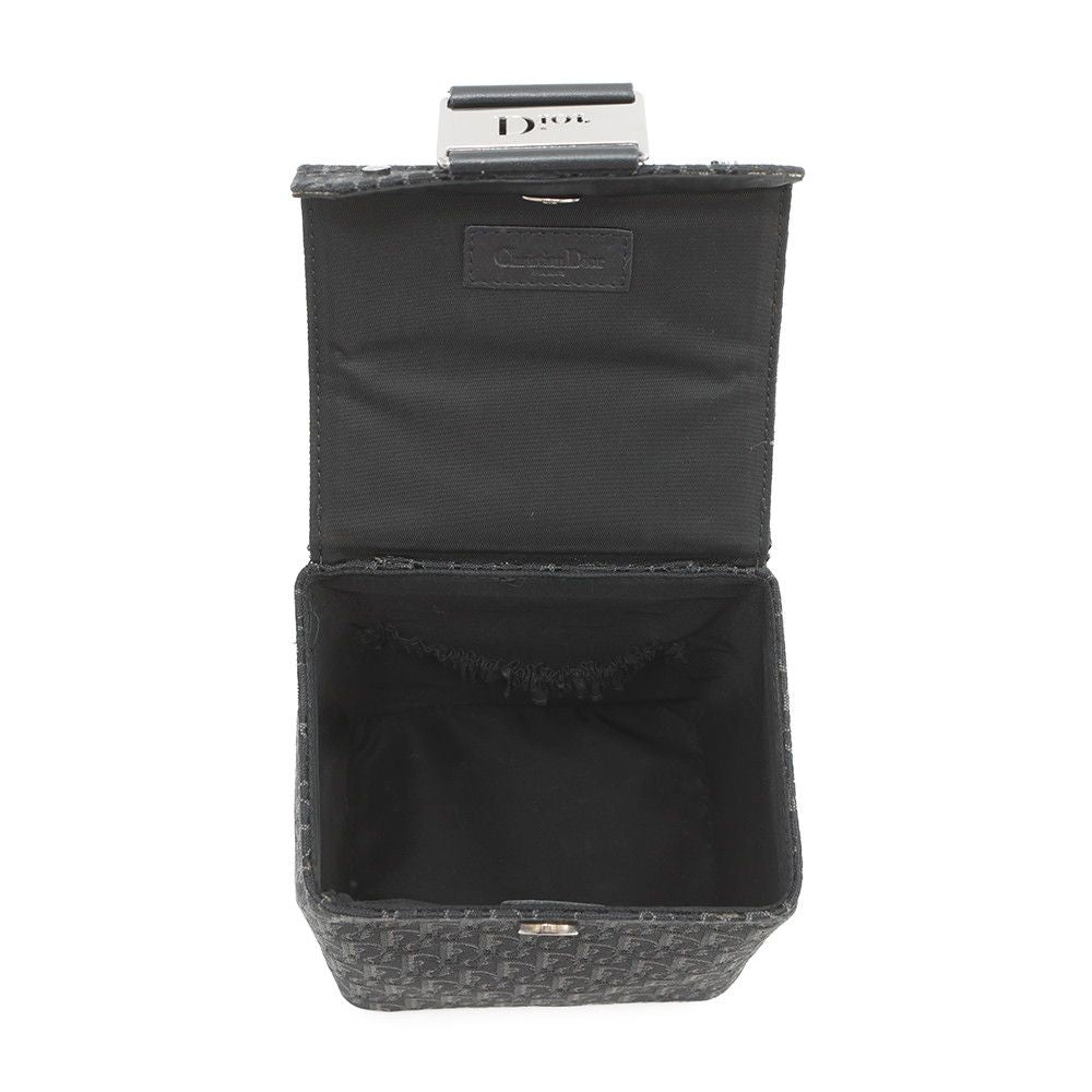 Dior Handbag Oblique Classic Chic Vanity Bag Canvas Trotter Black — view 5