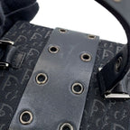 Dior Handbag Oblique Classic Chic Vanity Bag Canvas Trotter Black — view 7