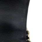 Chanel Chain Shoulder Bag 19 CC Logo Shiny Lambskin Black — view 8