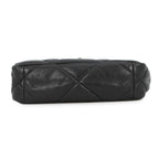 Chanel Chain Shoulder Bag 19 CC Logo Shiny Lambskin Black — view 3