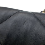 Chanel Chain Shoulder Bag 19 CC Logo Shiny Lambskin Black — view 6