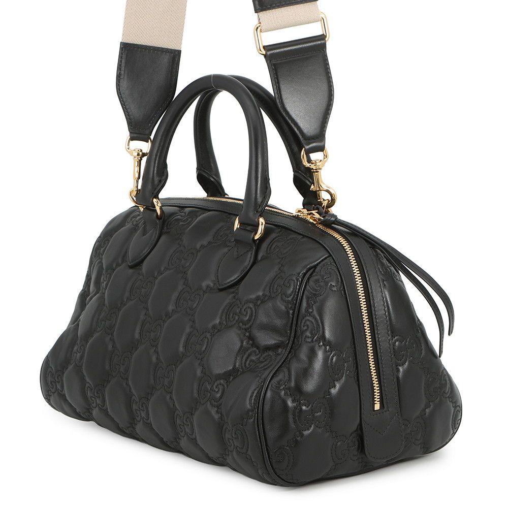 Gucci GG Matelasse Leather 2-Way Shoulder Bag Black — view 2