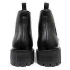Prada Leather Chelsea Boots Shoes Side Gore 5.5 Black — view 4