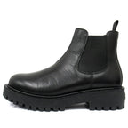Prada Leather Chelsea Boots Shoes Side Gore 5.5 Black